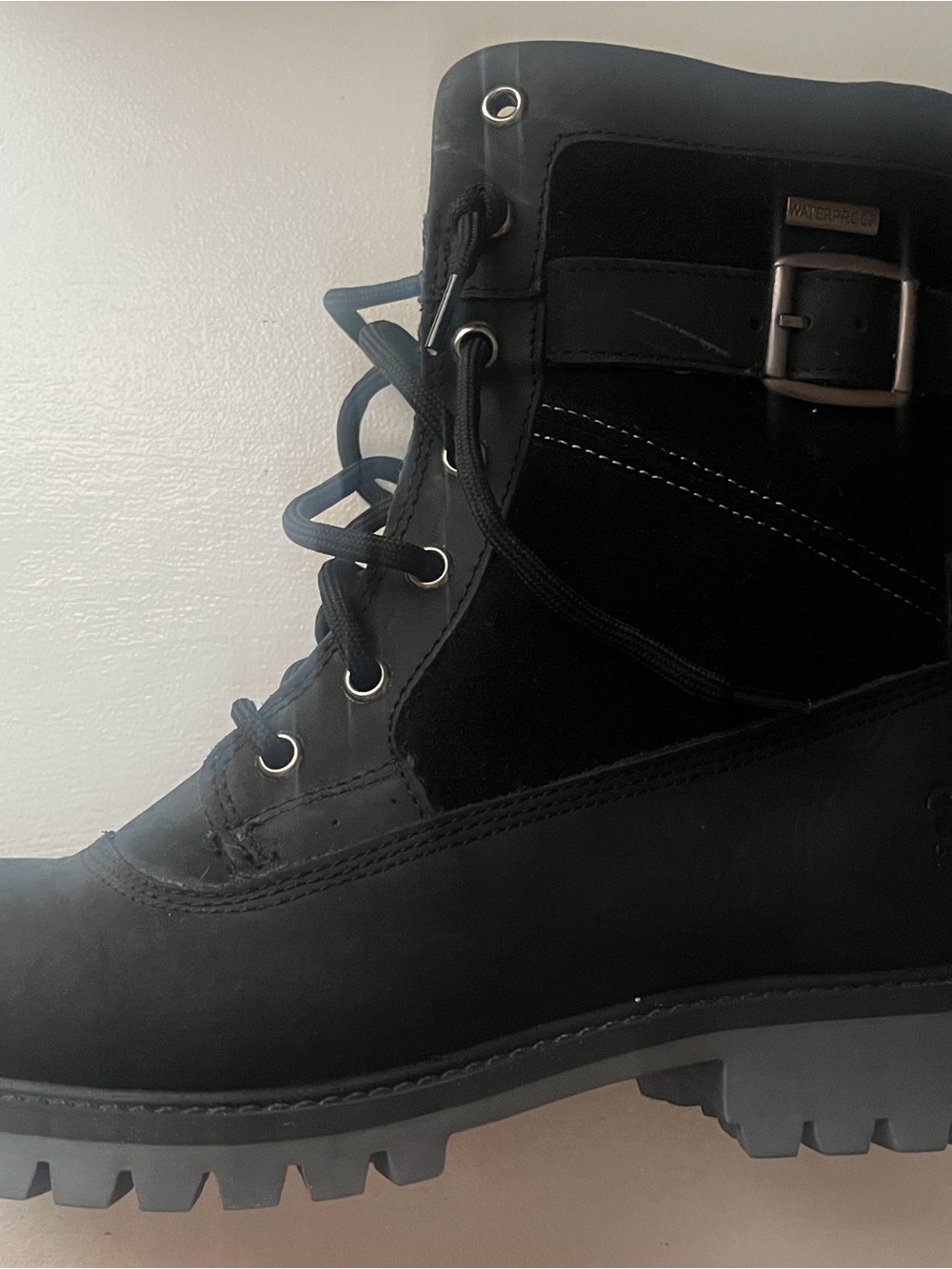 Kamik Black Lace-Up Waterproof Winter Boot